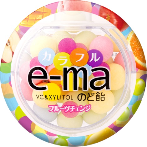 e-maのど飴カラフルフルーツチェンジ
